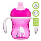 CHICCO Hrneček Training s držadly 200 ml růžový 6m+ CHICCO Hrneček Training s držadly 200 ml růžový 6m+