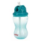 NUBY Hrnček netečúci se sklápacou slamkou a 360ml, 12 m+ zelený NUBY Hrnček netečúci se sklápacou slamkou a 360ml, 12 m+ zelený