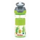 NUBY Fľaša športová s mäkkou sklopiteľnou slamkou 360 ml, zelená, 3+ NUBY Fľaša športová s mäkkou sklopiteľnou slamkou 360 ml, zelená, 3+