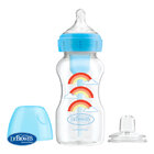 DR.BROWN'S Láhev antikolik Options+ široké hrdlo 2v1 s náustkem 270 ml plast, modrá DR.BROWN'S Láhev antikolik Options+ široké hrdlo 2v1 s náustkem 270 ml plast, modrá