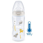 NUK FC+ láhev s kontrolou teploty 300 ml - béžová NUK FC+ láhev s kontrolou teploty 300 ml - béžová