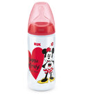 NUK FC+ láhev MICKEY s kontrolou teploty, 300ml červená NUK FC+ láhev MICKEY s kontrolou teploty, 300ml červená