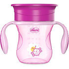 CHICCO Hrneček Perfect 360 s držadly 200 ml růžový 12m+ CHICCO Hrneček Perfect 360 s držadly 200 ml růžový 12m+