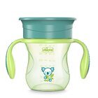 CHICCO Hrneček Perfect 360 s držadly 200 ml zelený 12m+ CHICCO Hrneček Perfect 360 s držadly 200 ml zelený 12m+