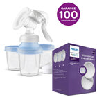 Philips AVENT Odsávačka mateř. mléka manuální s VIA systémem + Prsní vložky jednorázové 100 ks Philips AVENT Odsávačka mateř. mléka manuální s VIA systémem + Prsní vložky jednorázové 100 ks
