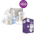 Philips AVENT Odsávačka mateř.mléka manuální, startovní sada + Prsní vložky jednorázové 24 ks Philips AVENT Odsávačka mateř.mléka manuální, startovní sada + Prsní vložky jednorázové 24 ks