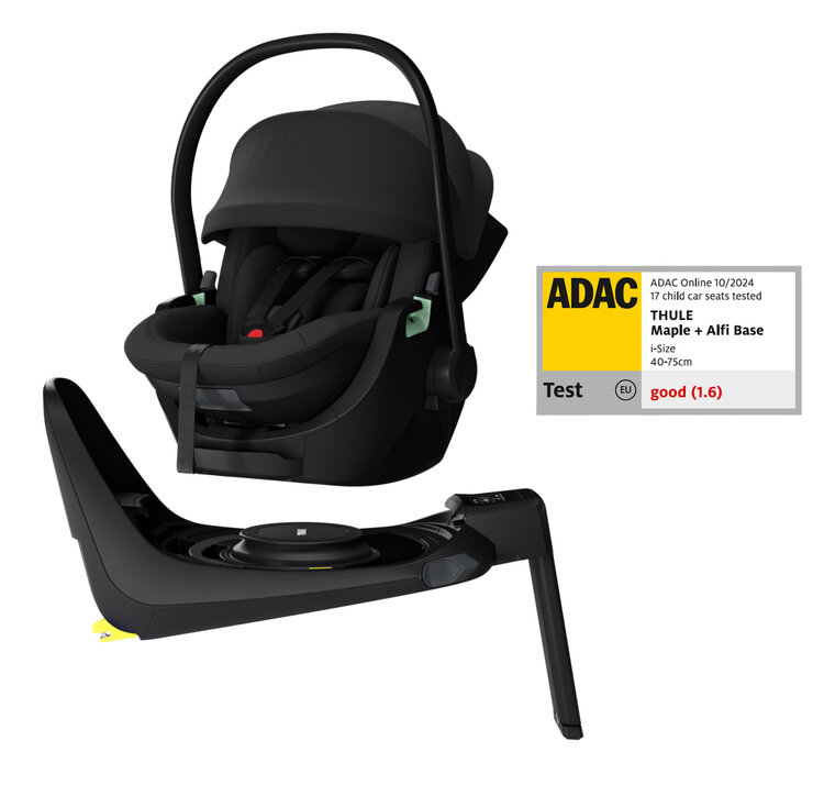 THULE SET Autósülés Maple (0-13 kg) Fekete + Alap Base Alfi akciós termékkép 1