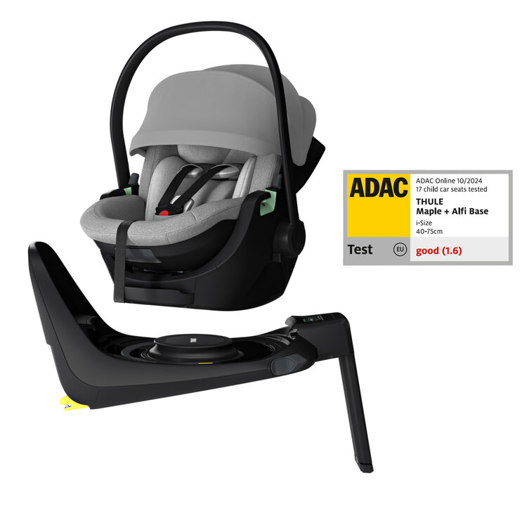 THULE SET Autósülés Maple (0-13 kg) Világosszürke + Alfi Bázis akciós termékkép 1