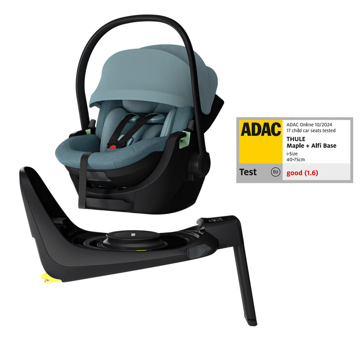 THULE SET Autósülés Maple (0-13 kg) Mid Blue + Alfi Bázis akciós termékkép 1
