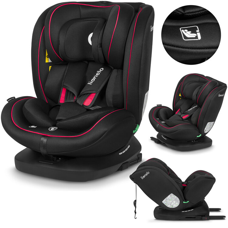 LIONELO Autosedačka Bastiaan i-Size (40-150 cm) Black Red
