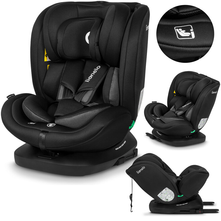 LIONELO Autosedačka Bastiaan i-Size (40-150 cm) Black Carbon