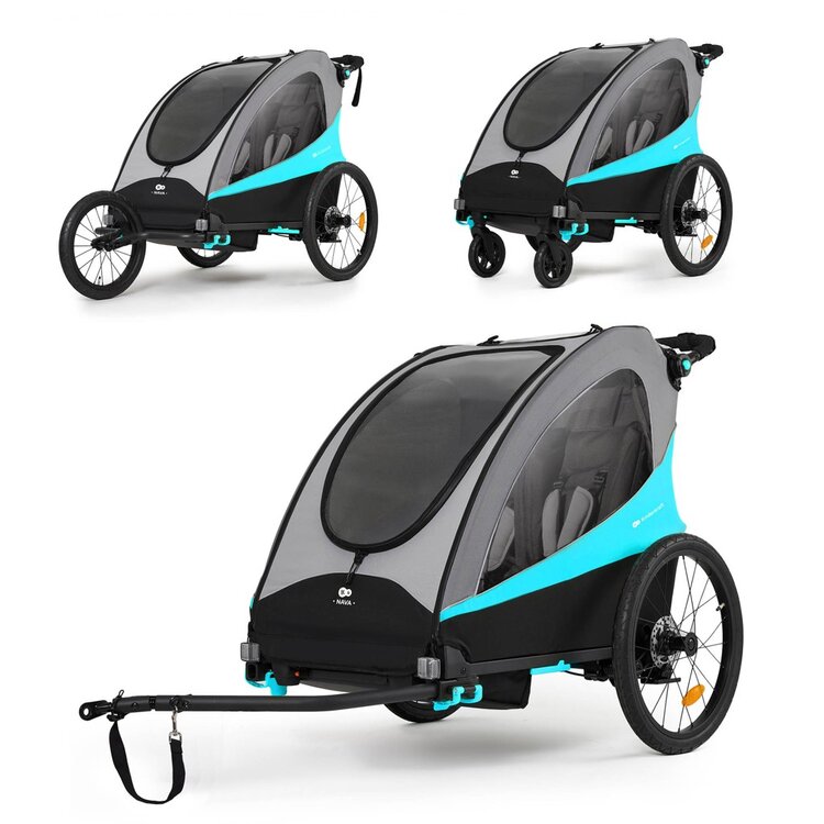 KINDERKRAFT Vozík 3v1 Nava Hawaiian Blue