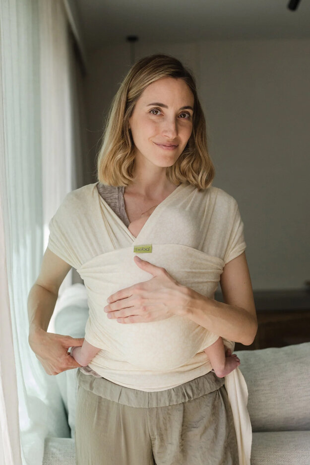 BOBA Nosítko dětí / šátek Serenity Wrap - Sand Oat Meadow