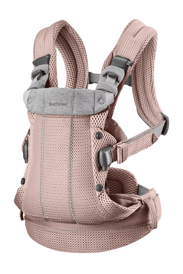 BABYBJÖRN Hordozó Harmony Dusty pink 3D mesh, 15 kg-ig akciós termékkép 1