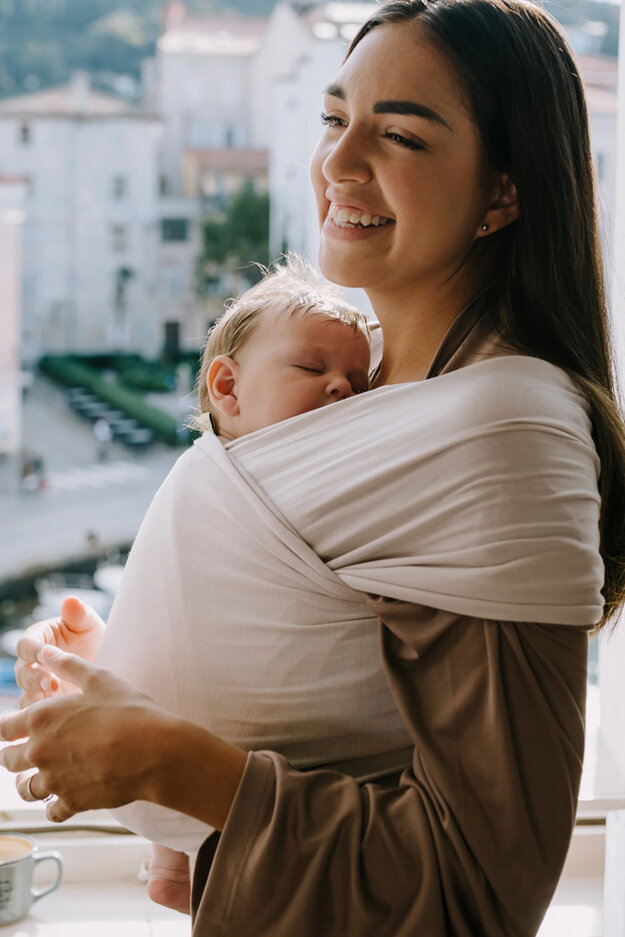BOBA Hordozó / kendő Serenity Wrap - Organic Stone akciós termékkép 1