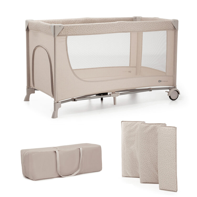 KINDERKRAFT Utazóágy Joy 2 Beige akciós termékkép 1