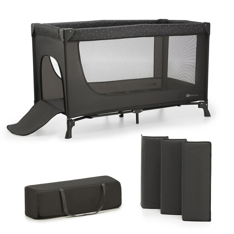 KINDERKRAFT Utazóágy Joy Light grey akciós termékkép 1