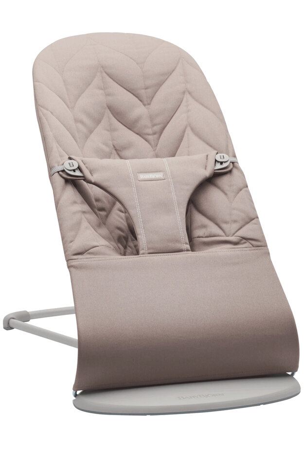 BABYBJÖRN Lehátko Bliss Sand Grey Woven Petal, světle šedá konstrukce