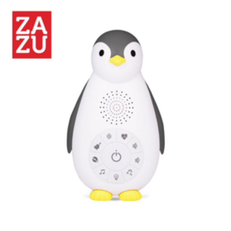ZAZU Tučniak Zoe šedý - Musicbox s bezdrôtovým reproduktorom