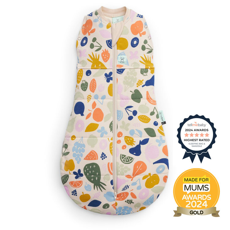 ERGOPOUCH Pólya és hálózsák 2 az 1-ben Cocoon Fruit Salad 6-12 hónap, 8-10 kg, 2,5 tog akciós termékkép 1