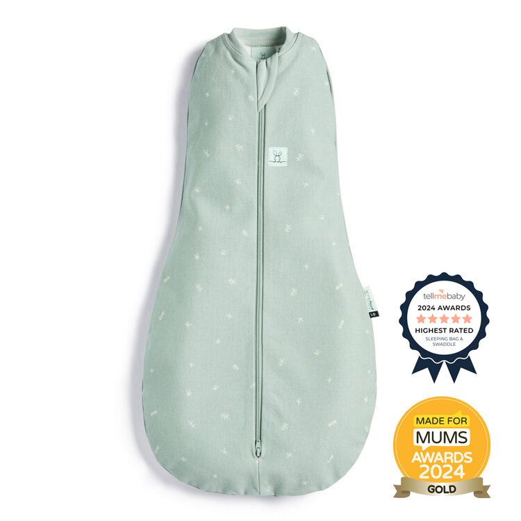 ERGOPOUCH Zavinovačka a pytel na spaní 2v1 Cocoon Sage 0-3 m, 3-6 kg, 1 tog