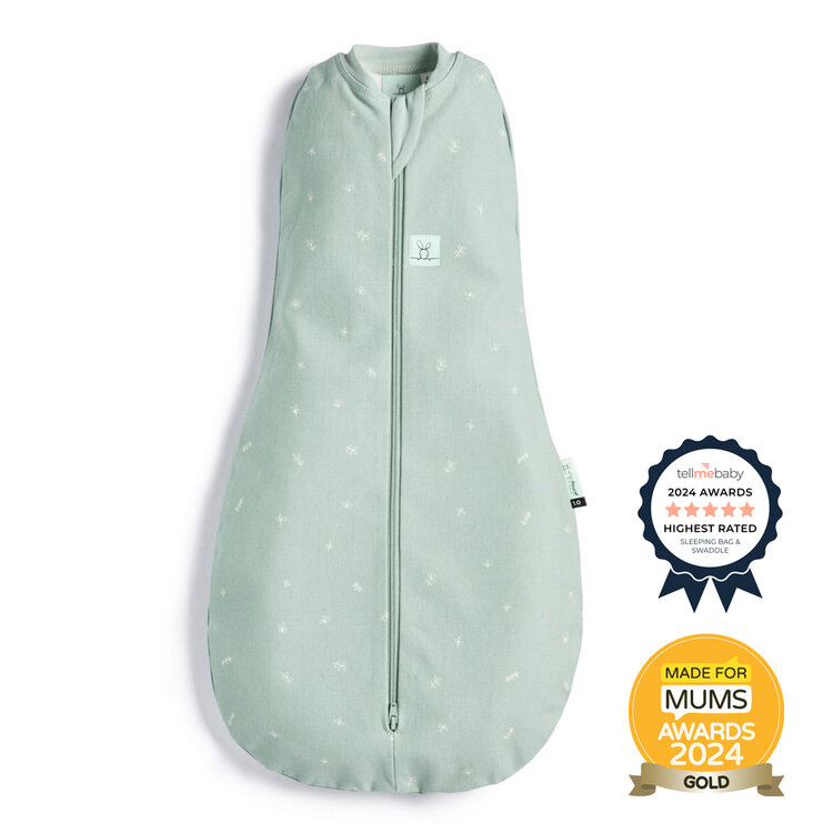 ERGOPOUCH Zavinovačka a pytel na spaní 2v1 Cocoon Sage 6-12 m, 8-10 kg, 0,2 tog
