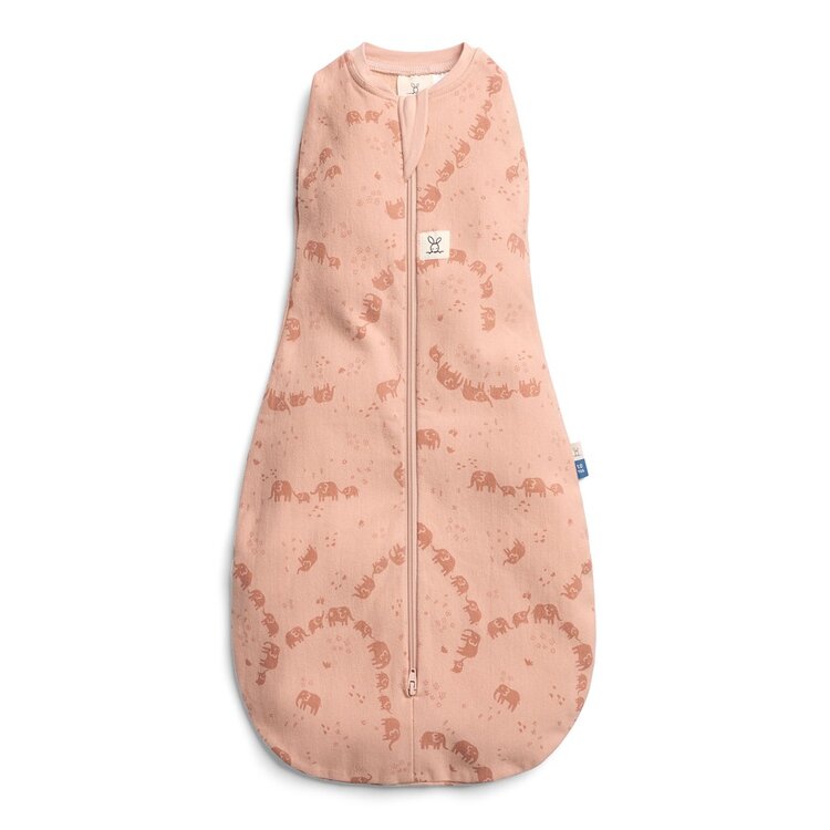 ERGOPOUCH Zavinovačka a vak na spaní 2v1 Cocoon Elephant Parade 0-3 m, 3-6 kg, 1 tog