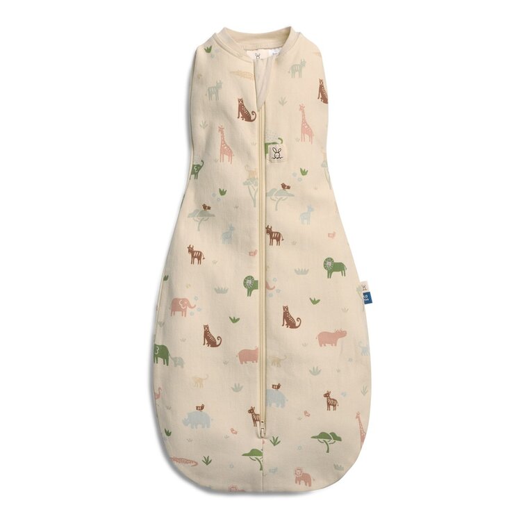 ERGOPOUCH Zavinovačka a vak na spaní 2v1 Cocoon Savannah 0-3 m, 3-6 kg, 1 tog