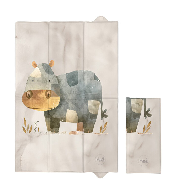 CEBA Utazó pelenkázó alátét (60x40) Basic Cosy Hippo