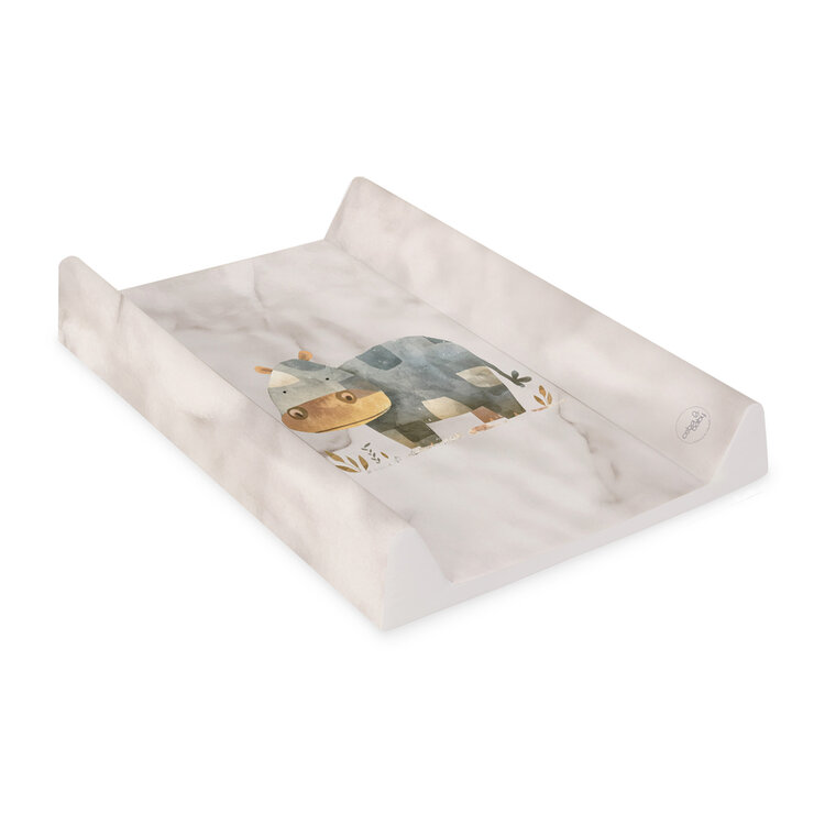 CEBA BABY Podložka přebalovací 2-hranná měkká (50x70) Basic Cosy Hippo
