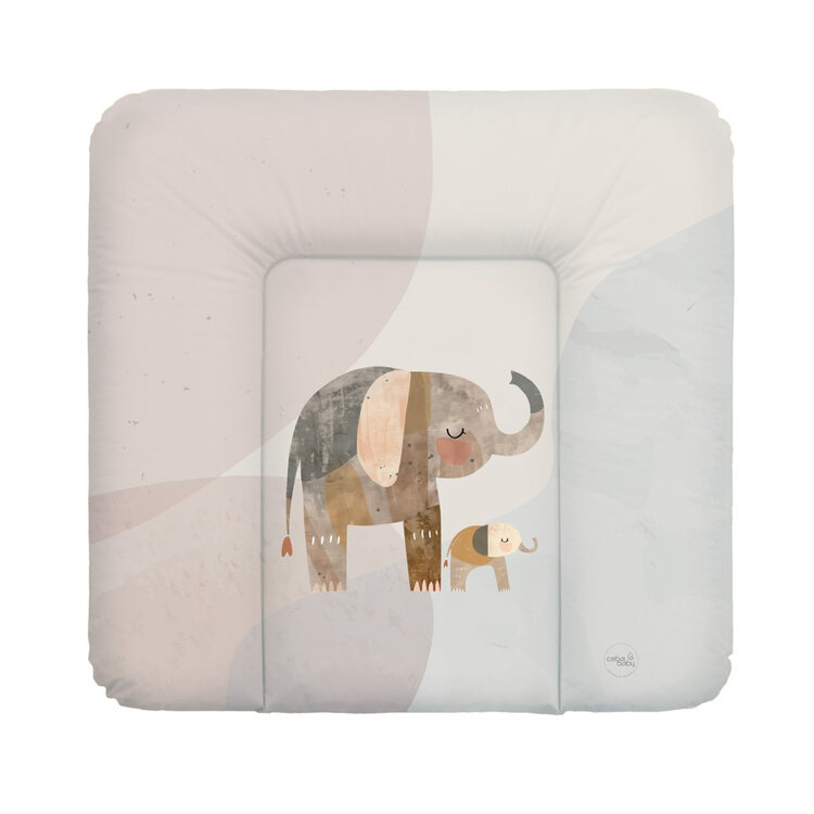 CEBA Puha pelenkázó alátét (75x72) Basic Elephant Family akciós termékkép 1