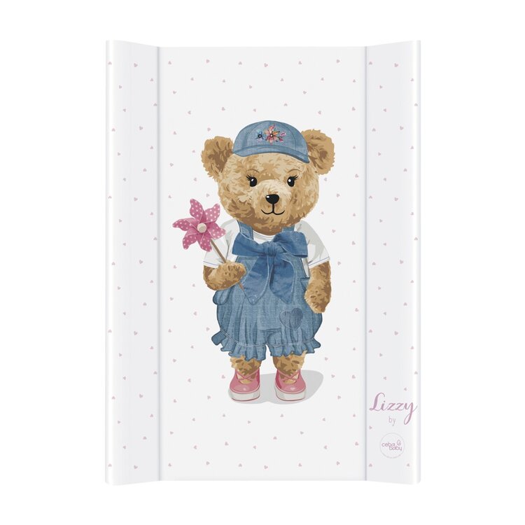 CEBA BABY Podložka přebalovací 2-hranná s pevnou deskou (50x70) Comfort Fluffy Puffy Lizzy