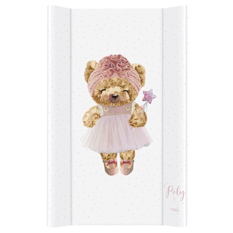 CEBA BABY Podložka přebalovací 2-hranná s pevnou deskou (50x80) Comfort Fluffy Puffy Poly