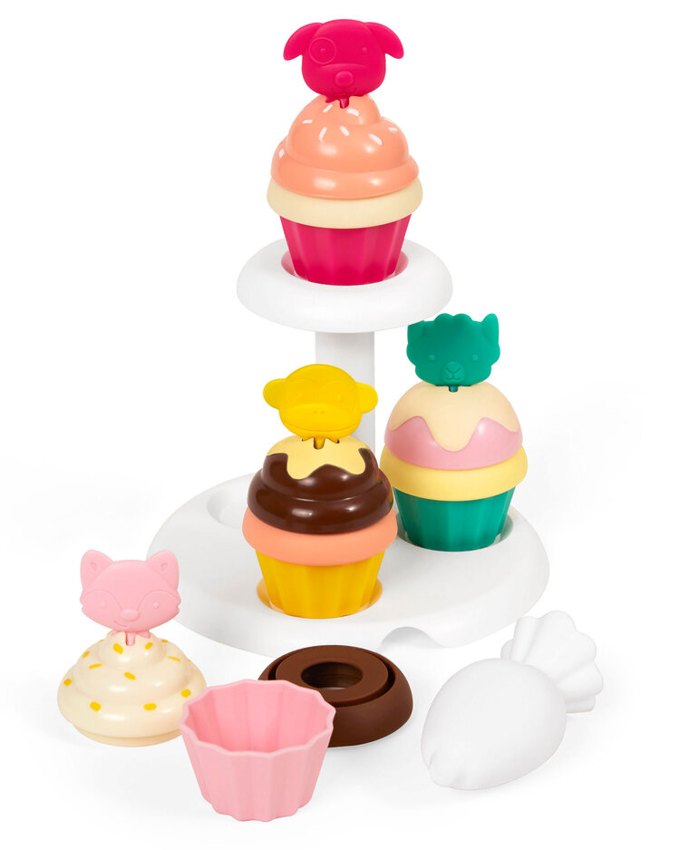 E-shop SKIP HOP Zoo stohovací Cupcakes s měnícími se barvami 3r+