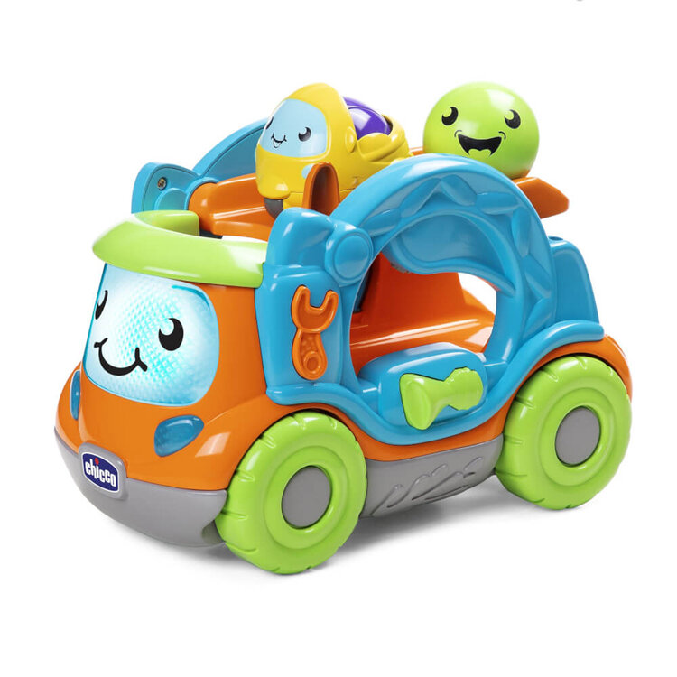 CHICCO Teherautó tevékenységekkel és labdával Rolling Truck 12m+ akciós termékkép 1