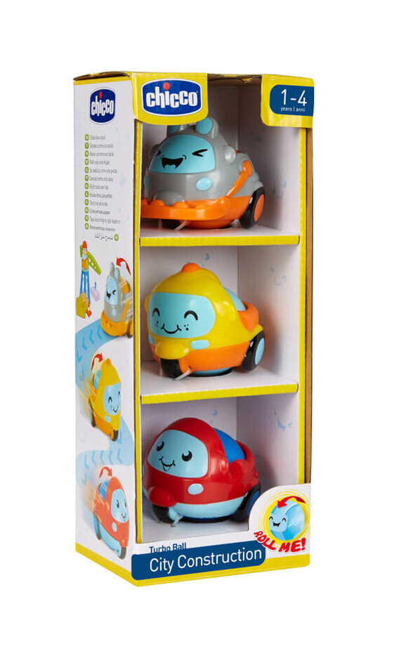 CHICCO Mini járművek City Construction 3db, 12m+ akciós termékkép 1