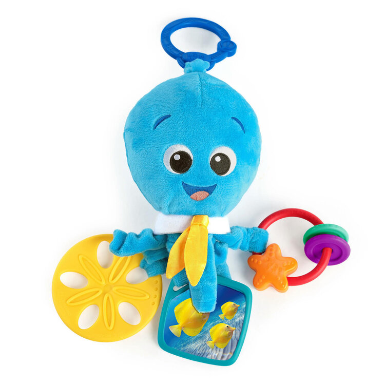 BABY EINSTEIN Hračka aktivní chobotnička na C kroužku Octopus™ 0m+