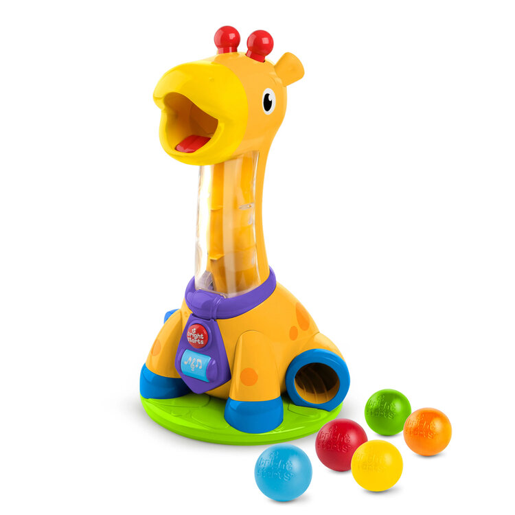 BRIGHT STARTS Spin & Giggle™ zenélő zsiráf játék 12 hónapos kortól akciós termékkép 1