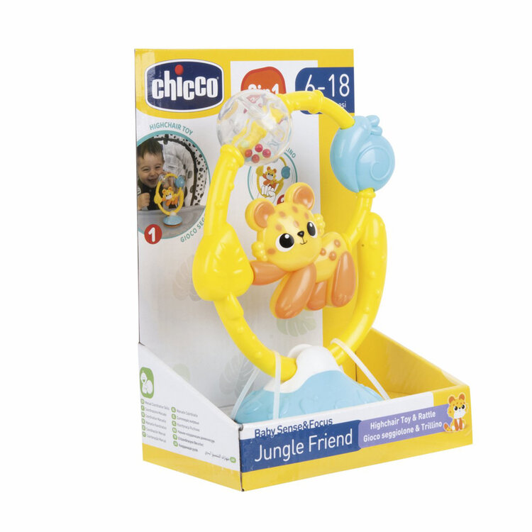 CHICCO 2 az 1-ben dzsungel barát játék etetőszékhez 6h+ akciós termékkép 1