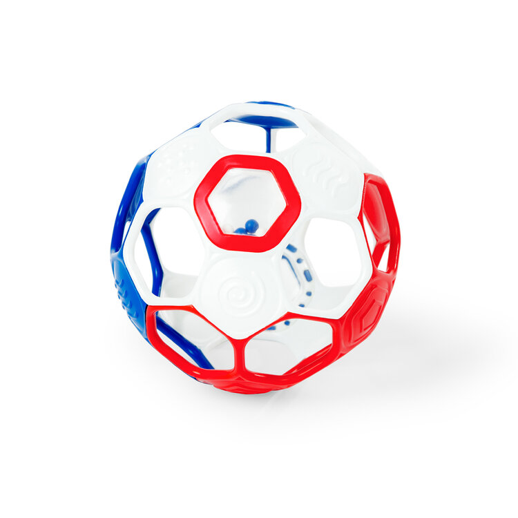 OBALL Játék Oball RATTLE GOALS™ 10 cm Red, White & Blue  0hó++ akciós termékkép 1