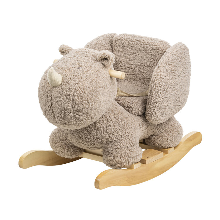 NATTOU Teddy hintaló plüss orrszarvú taupe 10h+ akciós termékkép 1