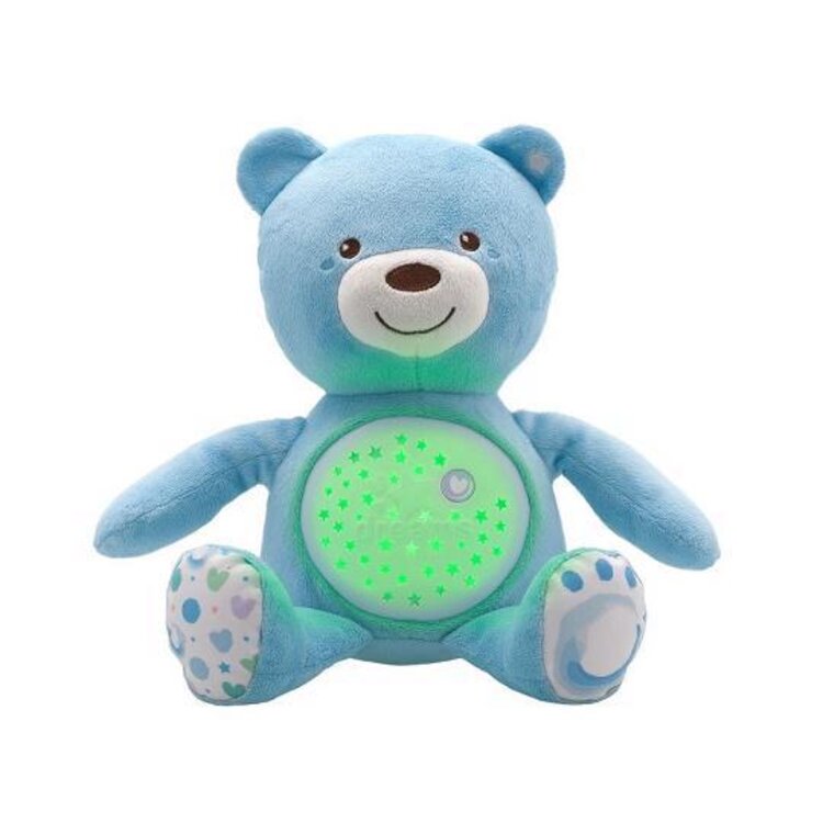 E-shop Chicco medvídek s projektorem a melodií modrý