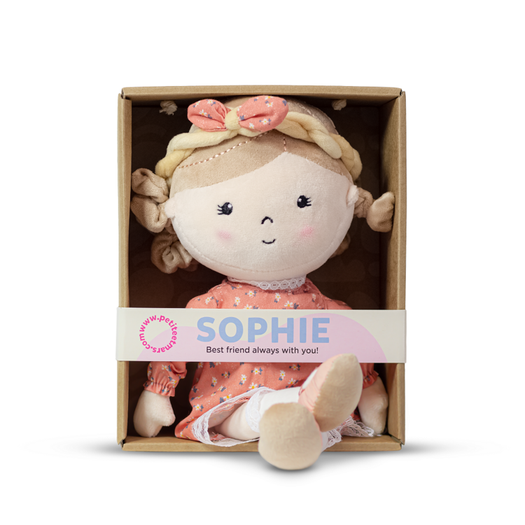 PETITE&MARS Plüss játékbaba Sophie 0hó+, 35 cm akciós termékkép 1
