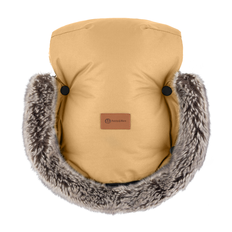 PETITE&MARS Kesztyű / kesztyű Furry Elegant Caramel akciós termékkép 1
