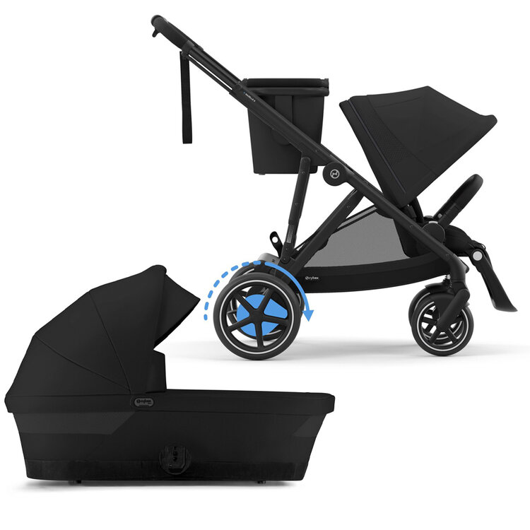 CYBEX Kombinált babakocsi eGazelle S Moon Black Gold akciós termékkép 1
