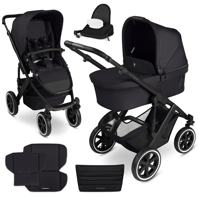 ABC DESIGN Kočárek kombinovaný Salsa 5 Air coal 2025 + adaptér pro autosedačku zdarma