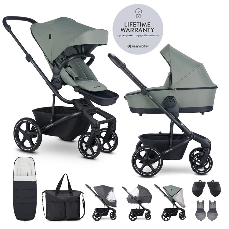 EASYWALKER Kočárek kombinovaný Harvey⁵ Agave Green XXL RWS