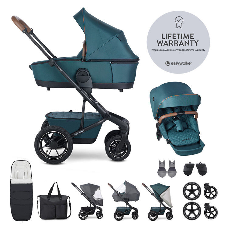 EASYWALKER Kočárek kombinovaný Harvey⁵ Premium Jade Green XXL AIR