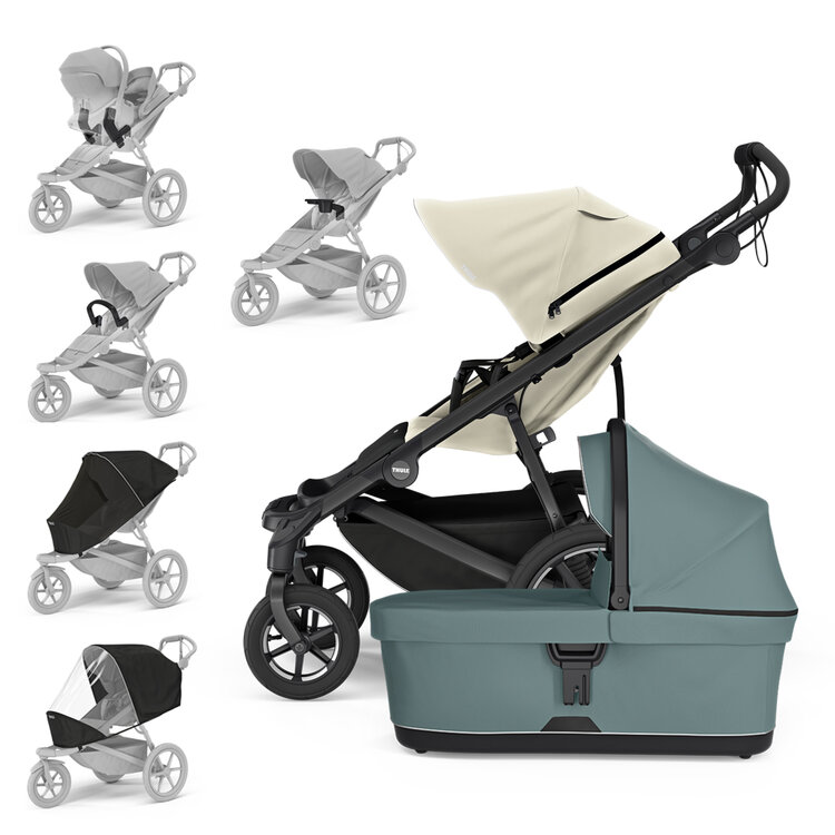 THULE Babakocsi Urban Glide 4-kerék Beige/Mid Blue szett XXL akciós termékkép 1
