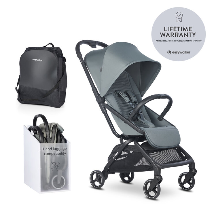 EASYWALKER Sport babakocsi Rockey S Smooth Grey akciós termékkép 1